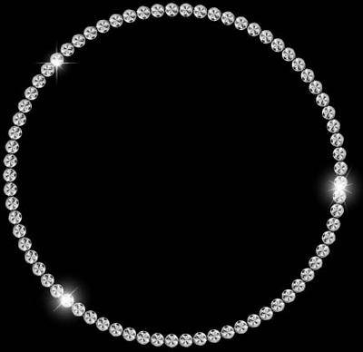 diamond jewelry frame shining vector