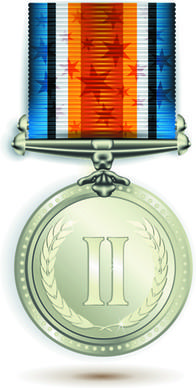 different award medal vector set