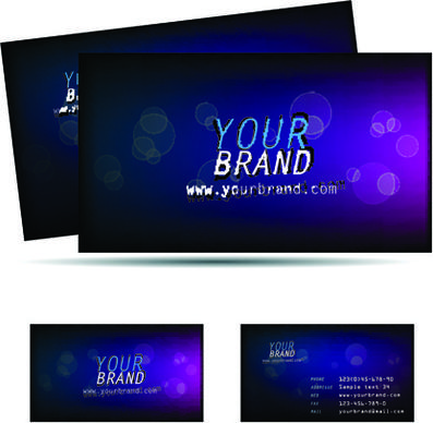 different business cards design vector graphics