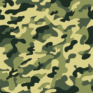 different camouflage pattern design vector set