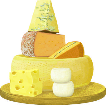 different cheese design set