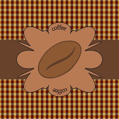 different coffee elements vector background set