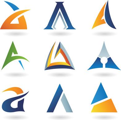 different creative stylish logo design vector