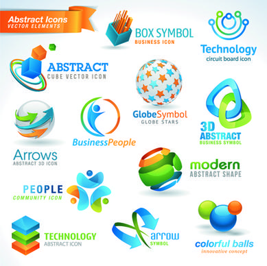 different industries icons and symbols vector