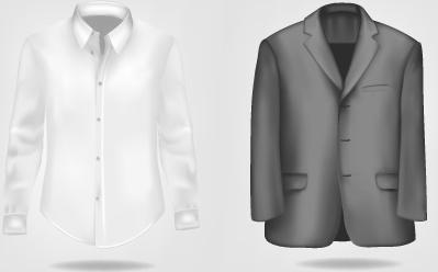 different mens jacket design vector