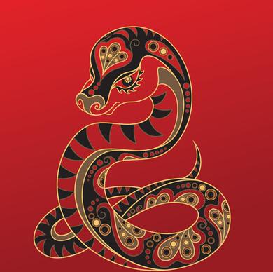 different snake13 design elements vector collection