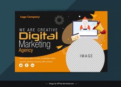 digital marketing banner contrast technology elements