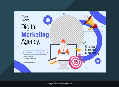 digital marketing banner dynamic technology elements