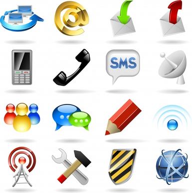 ui icons collection shiny colored modern design