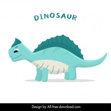 dinosaur design elements cute cartoon sketch