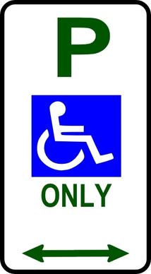 Disabled Parking Sign clip art