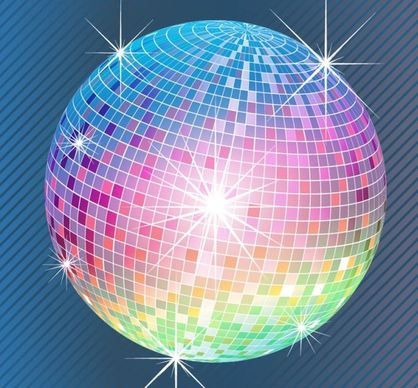 entertainment background disco ball icon sparkling design