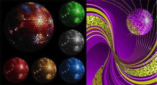 disco vector crystal ball