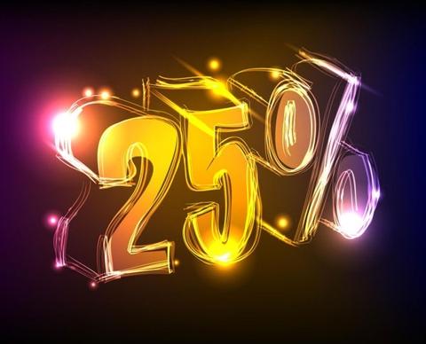 discount gorgeous neon background 02 vector