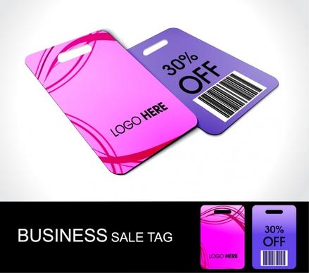 business tag templates modern colored plain sketch