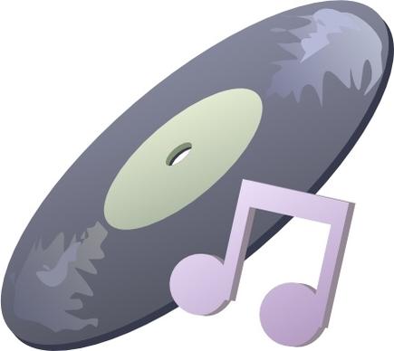Disk Music clip art