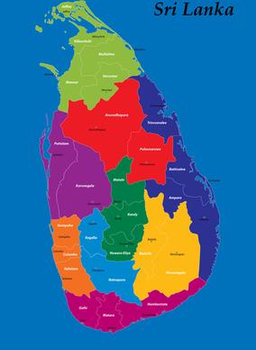district and province map of sri lanka
