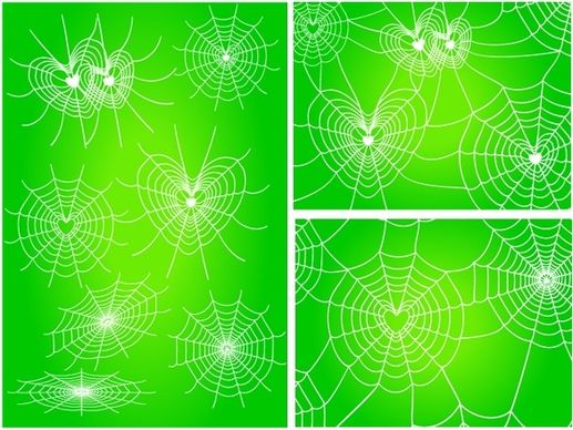 diverse spider web love vector network
