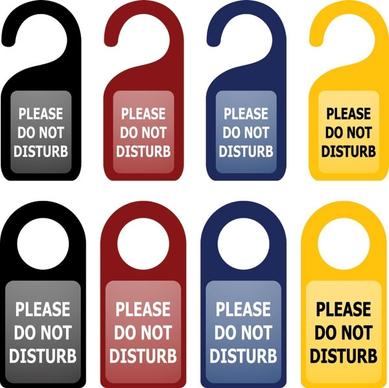 do not disturb signs vector
