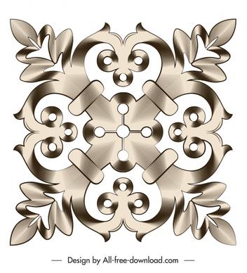 document decorative element elegant symmetrical flat shape