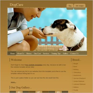 Dog Care Template