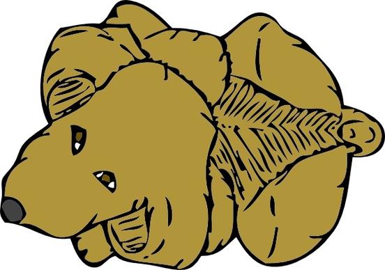 Dog From Above clip art