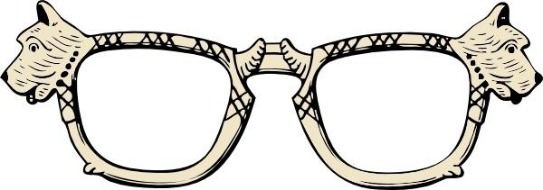 Dog Glasses clip art