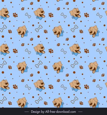 dog pattern cute repeating cartoon design