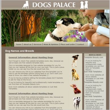 Dogs Palace Template