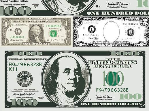 dollar bill vector