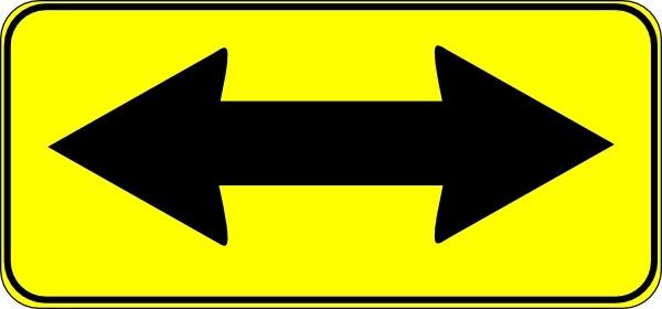 Double Arrow Sign clip art