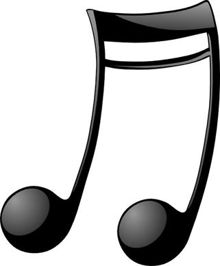 Double_note_two clip art