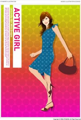 dress girl vector