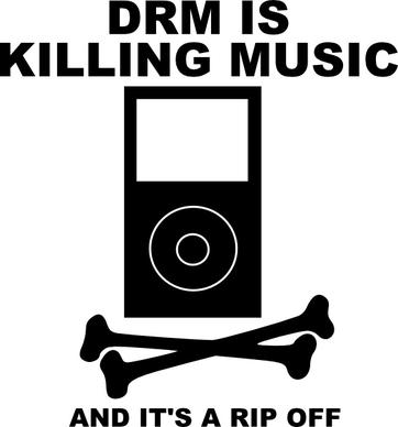 Drm Is Killing Music clip art