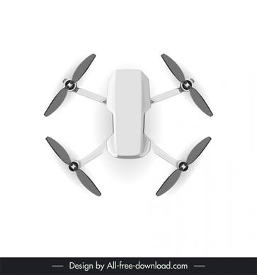 drone flycam design elements symmetric 3d design