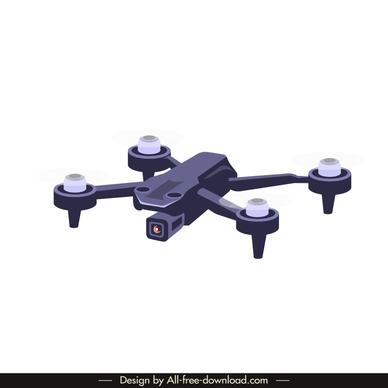 drone flycam model design element modern 3d