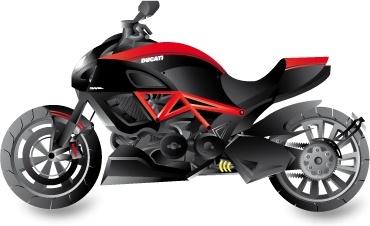 Ducati Diavel Motorcycle Vector