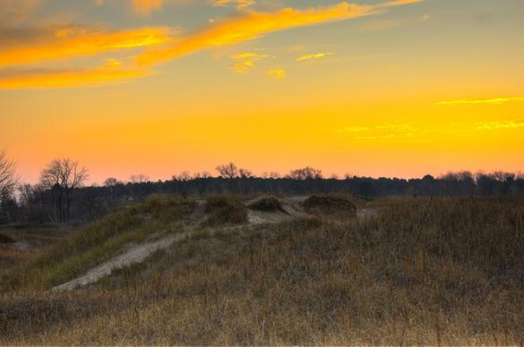 dusk over the dunes at kohler andrae state park wisconsin