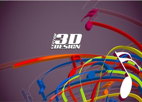 music background colorful modern dynamic 3d design