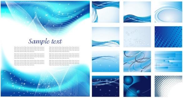 dynamic blue background series vector