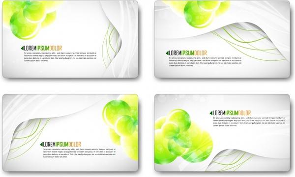 business card templates bright modern dynamic decor