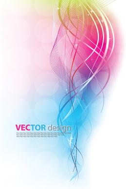 dynamic colored backgrounds vector set
