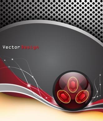 dynamic cool background design vector 3