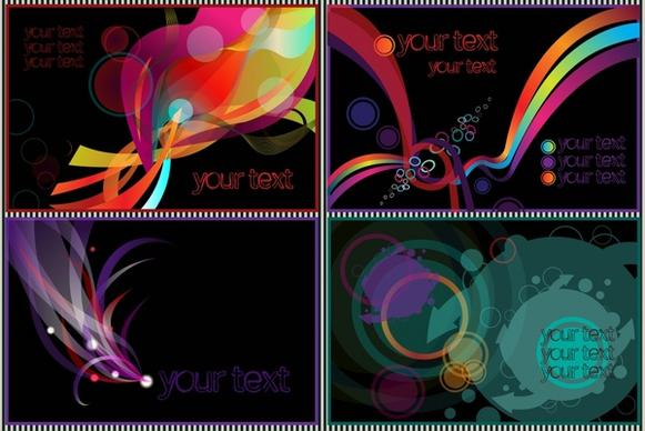 decorative background templates colorful dynamic abstract design