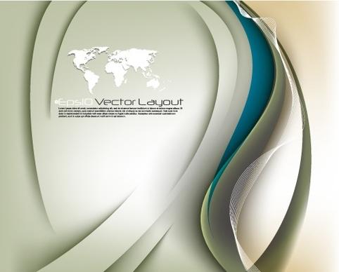 dynamic flow line background 03 vector