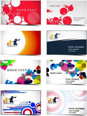 name card templates colorful circles community sketch