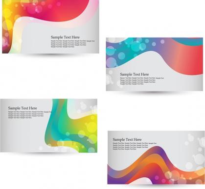 decorative abstract background templates flat colorful bokeh dynamic