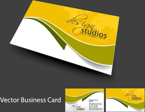 business card templates elegant flat swirled decor