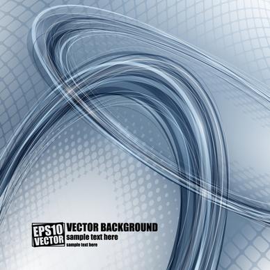 dynamic flow line gorgeous sense of technology lines vector background