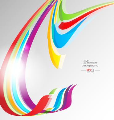 dynamic lines abstract background design vector